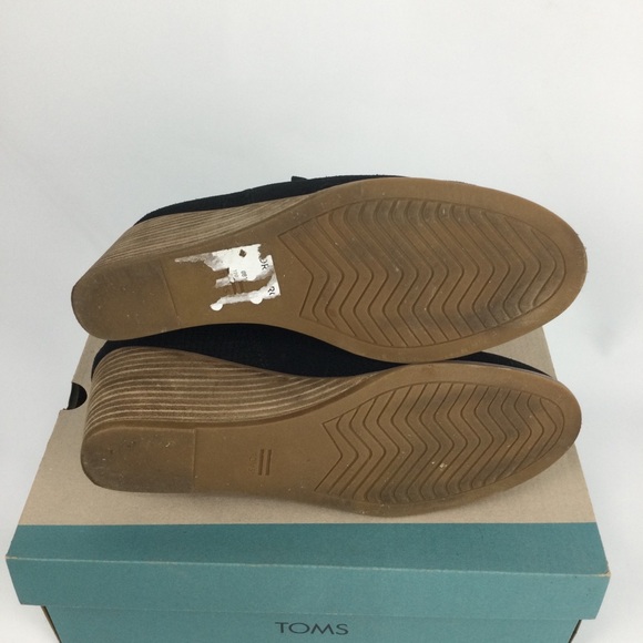TOMS‎ Women's Kallie Black Wedge Ankle Boots - Picture 5 of 7